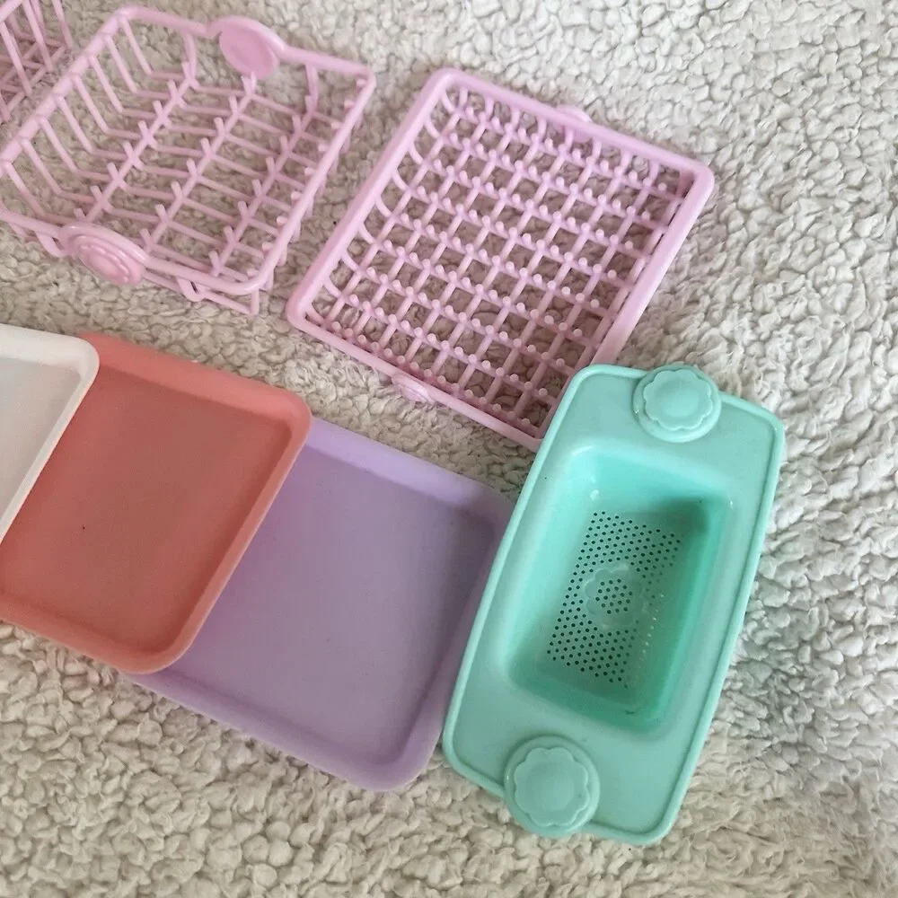 Battat Our Generation Pink Kitchen Racks Dishwasher Sink 18